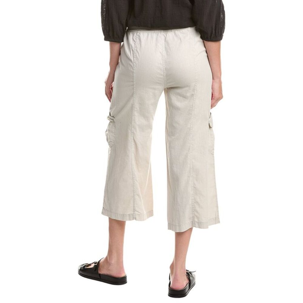 Xcvi Womens  Linen-Blend Cargo Pant - Picture 2 of 3